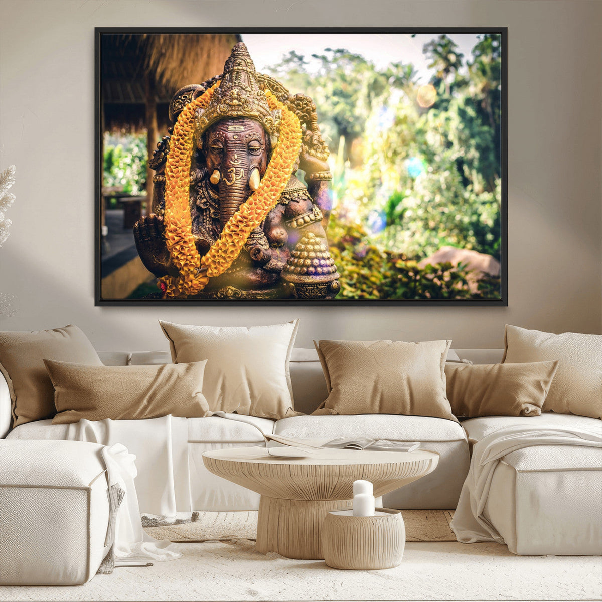 Hinduism Statue Wall Art Canvas Print