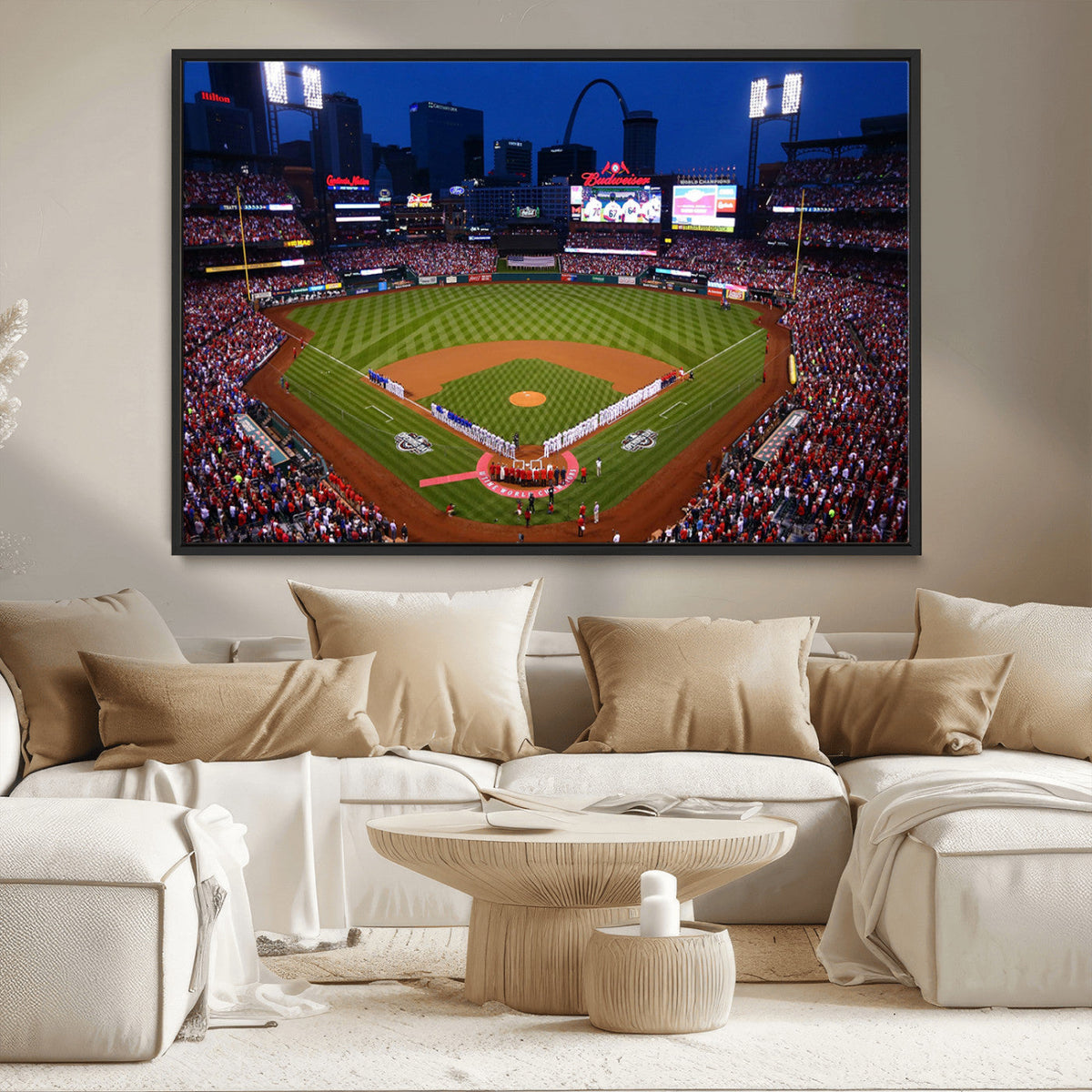 St. Louis Cardinals Baseball Team Print - Busch Stadium Wall