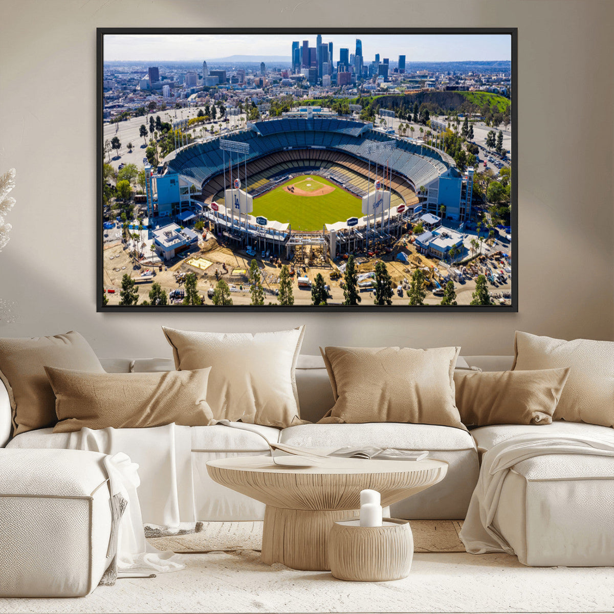 Los Angeles Dodgers Dodger Stadium Wall Art Canvas Print -