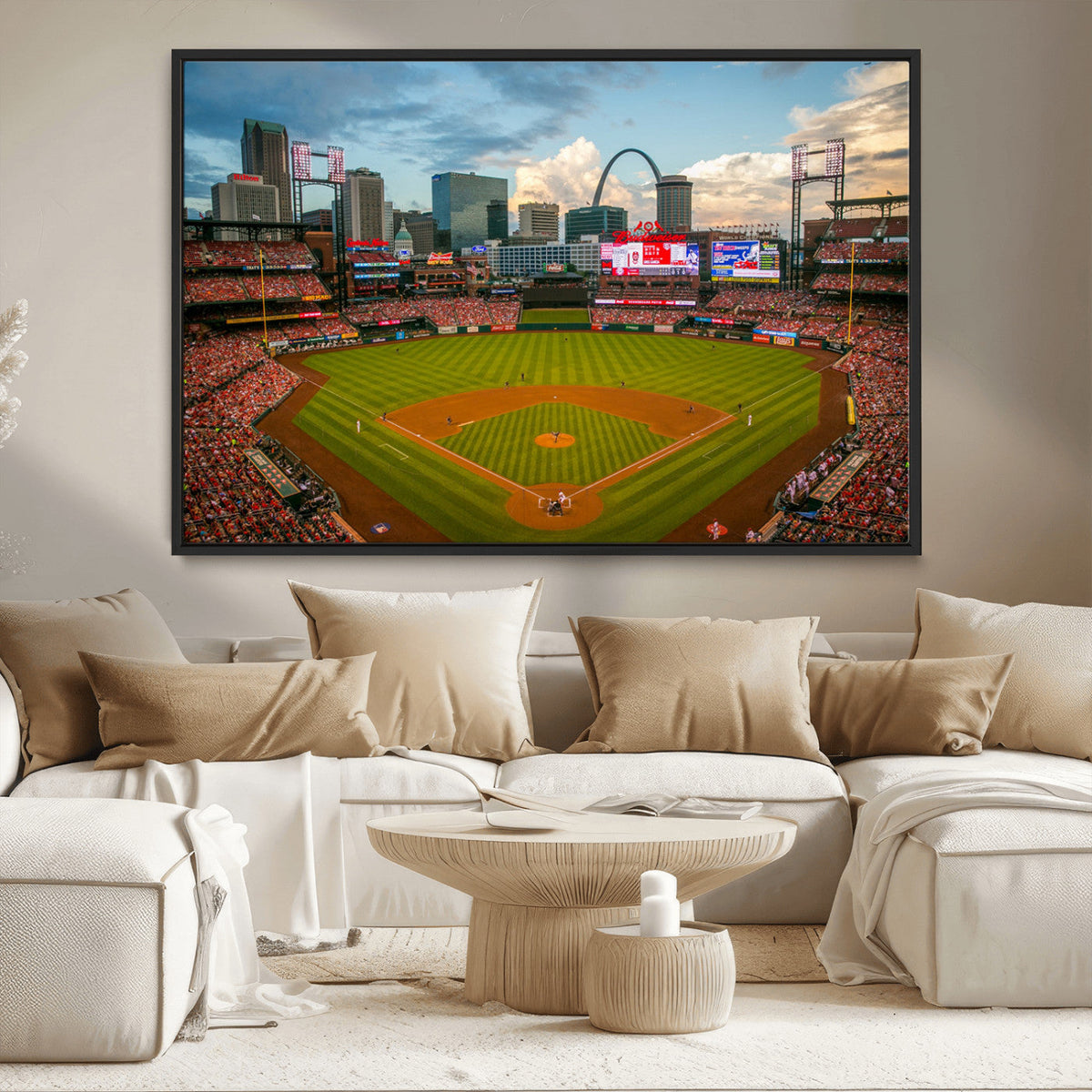St. Louis Cardinals Baseball Team Print - Busch Stadium Wall