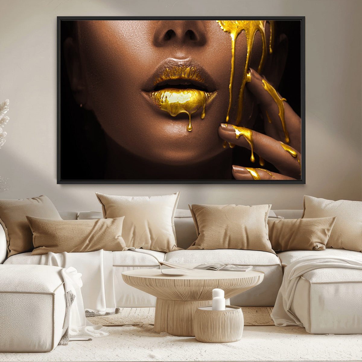 African American Art Black Woman Canvas Print, African Wall
