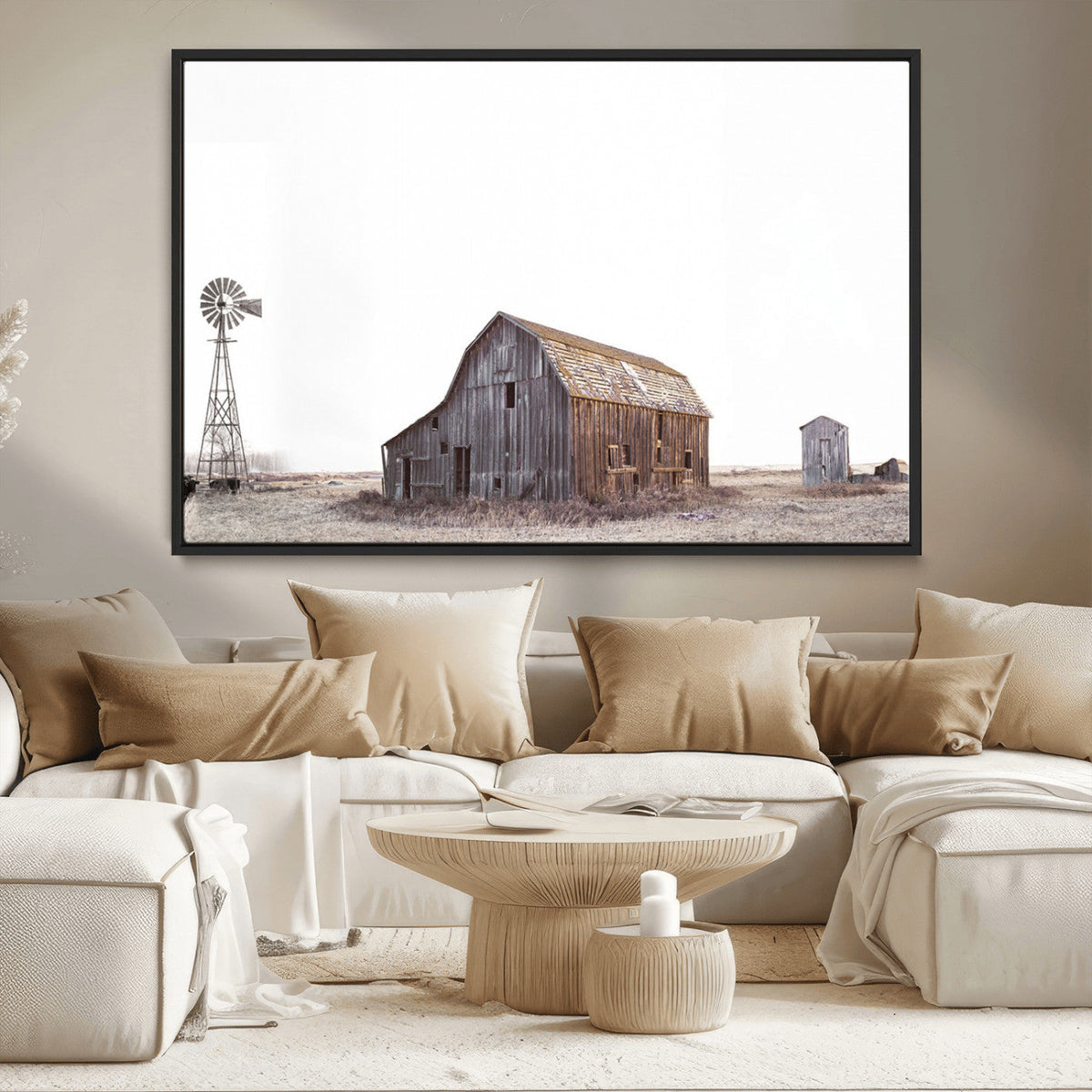 Set of 3 Rustic Farmhouse Wall Art Prints – Country Barn,