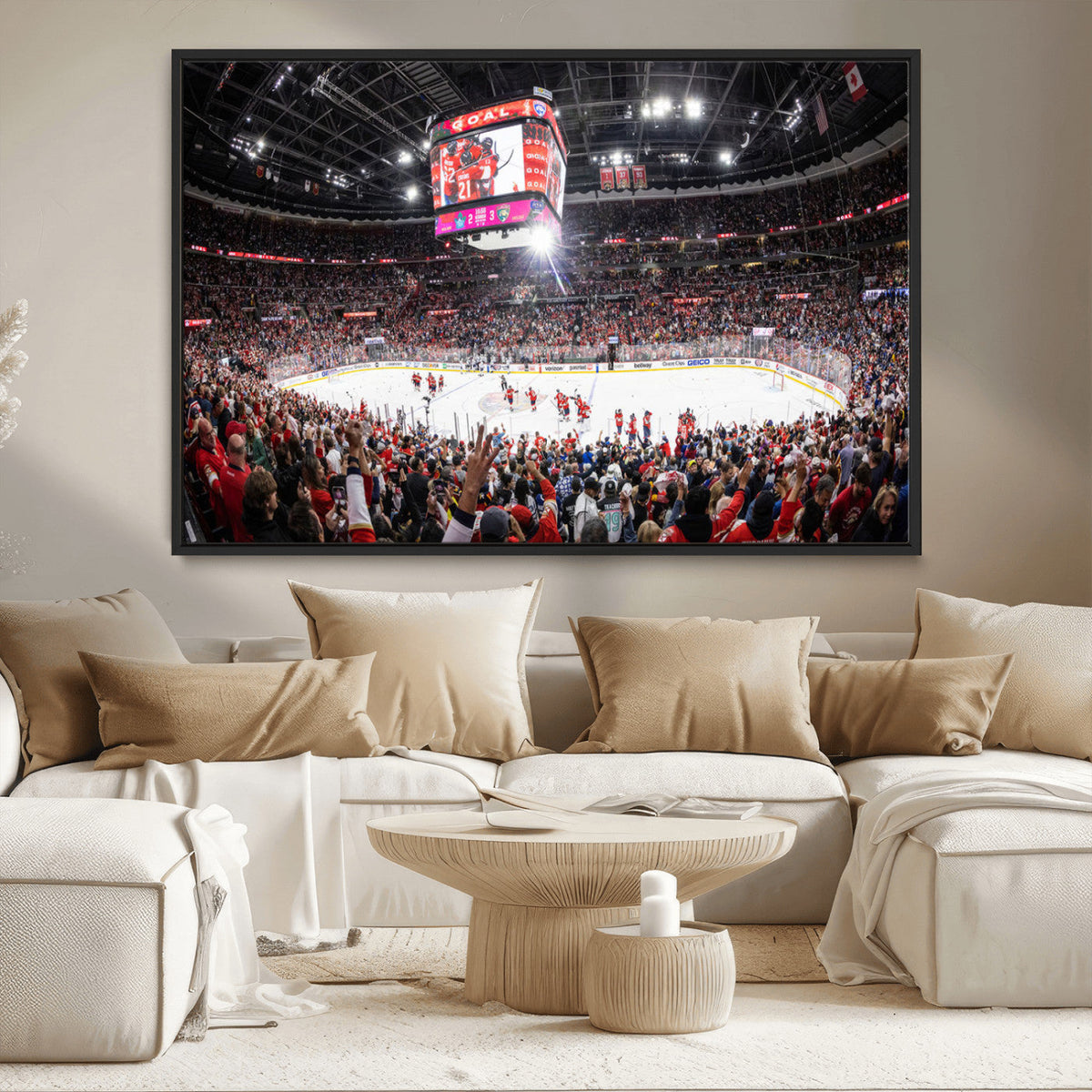 Amerant Bank Arena Wall Art Canvas Print - Basketball Arena