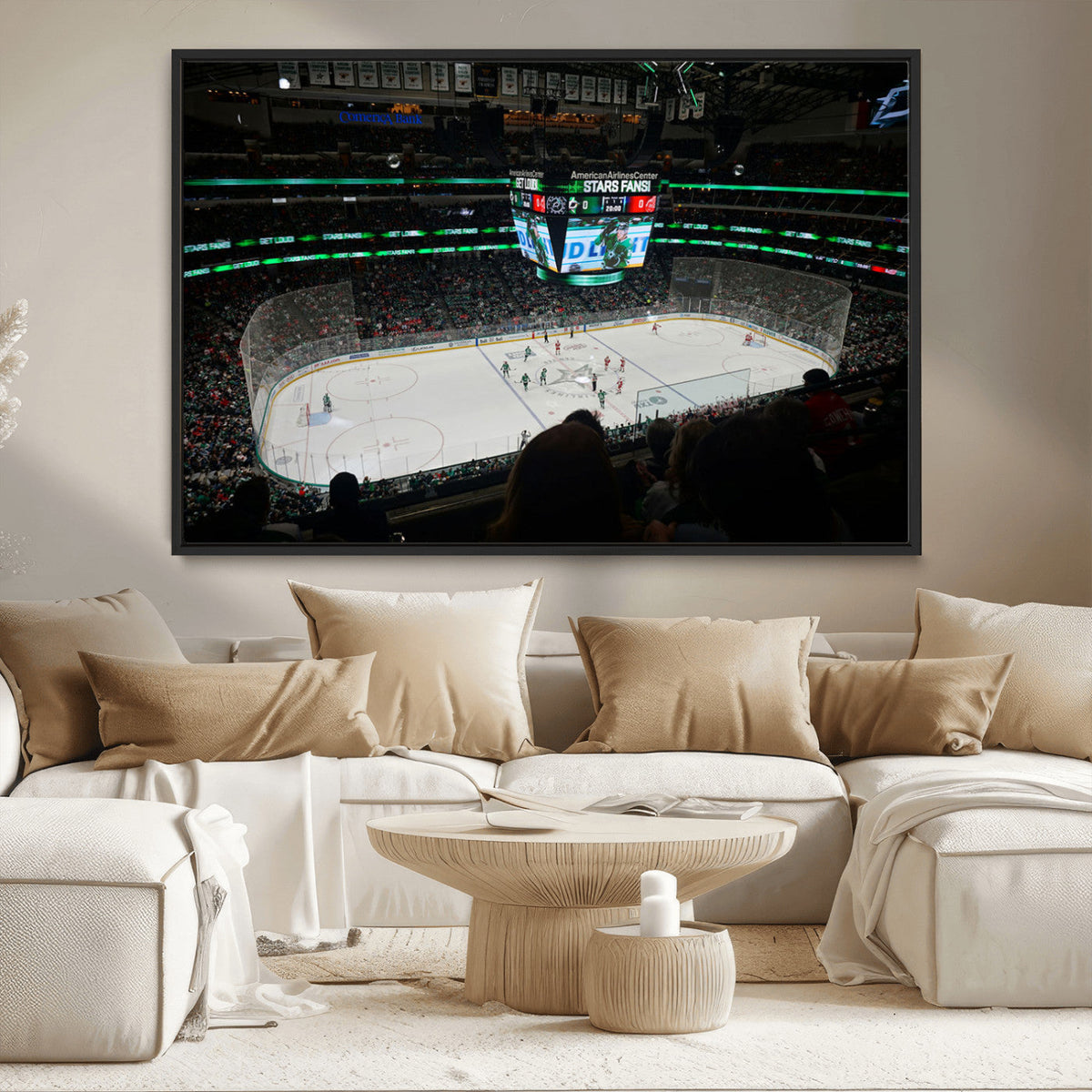 American Airlines Center Dallas Stars Wall Art Canvas Print