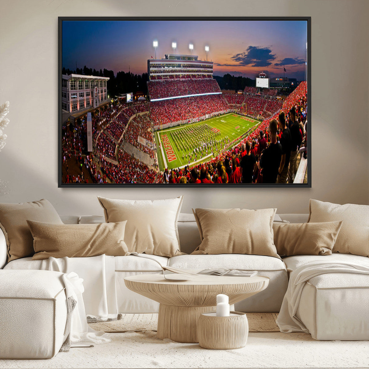 NC State Wolfpack Football Team Print - Raleigh