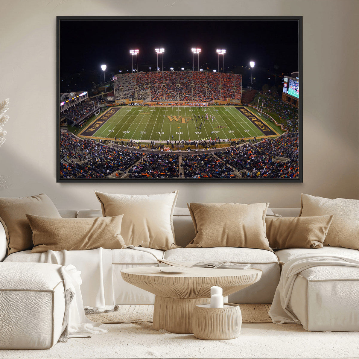 Demon Deacons Print Canvas, Football Team Print -
