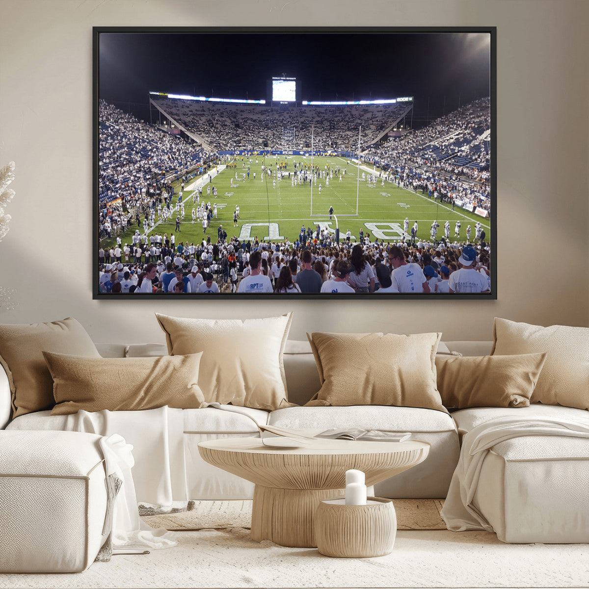 Brigham Young University Cougars Football Print Canvas -