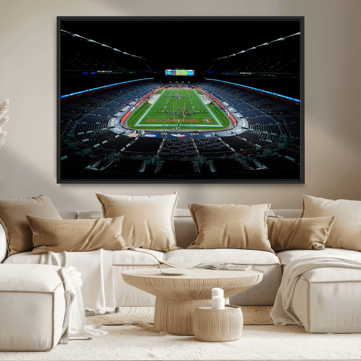 Denver Broncos Football Team Print Canvas- Denver Empower