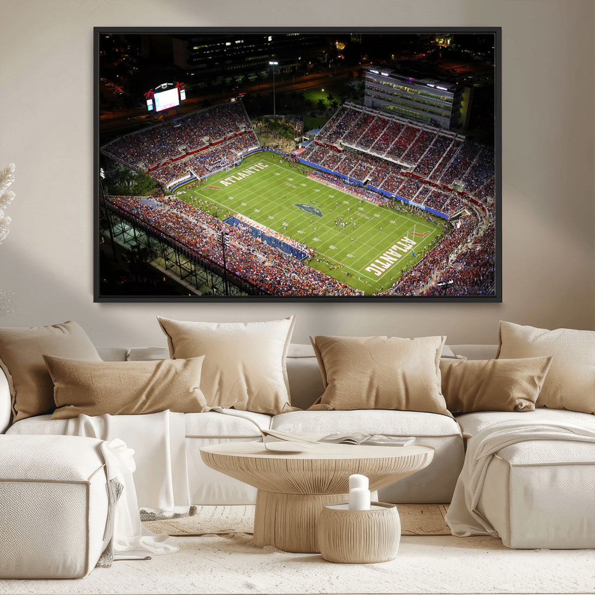 Florida Atlantic University Owls Canvas Print, Football Team