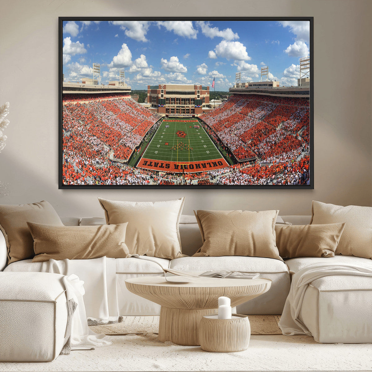 Oklahoma State Cowboys Football Team Print - Stillwater