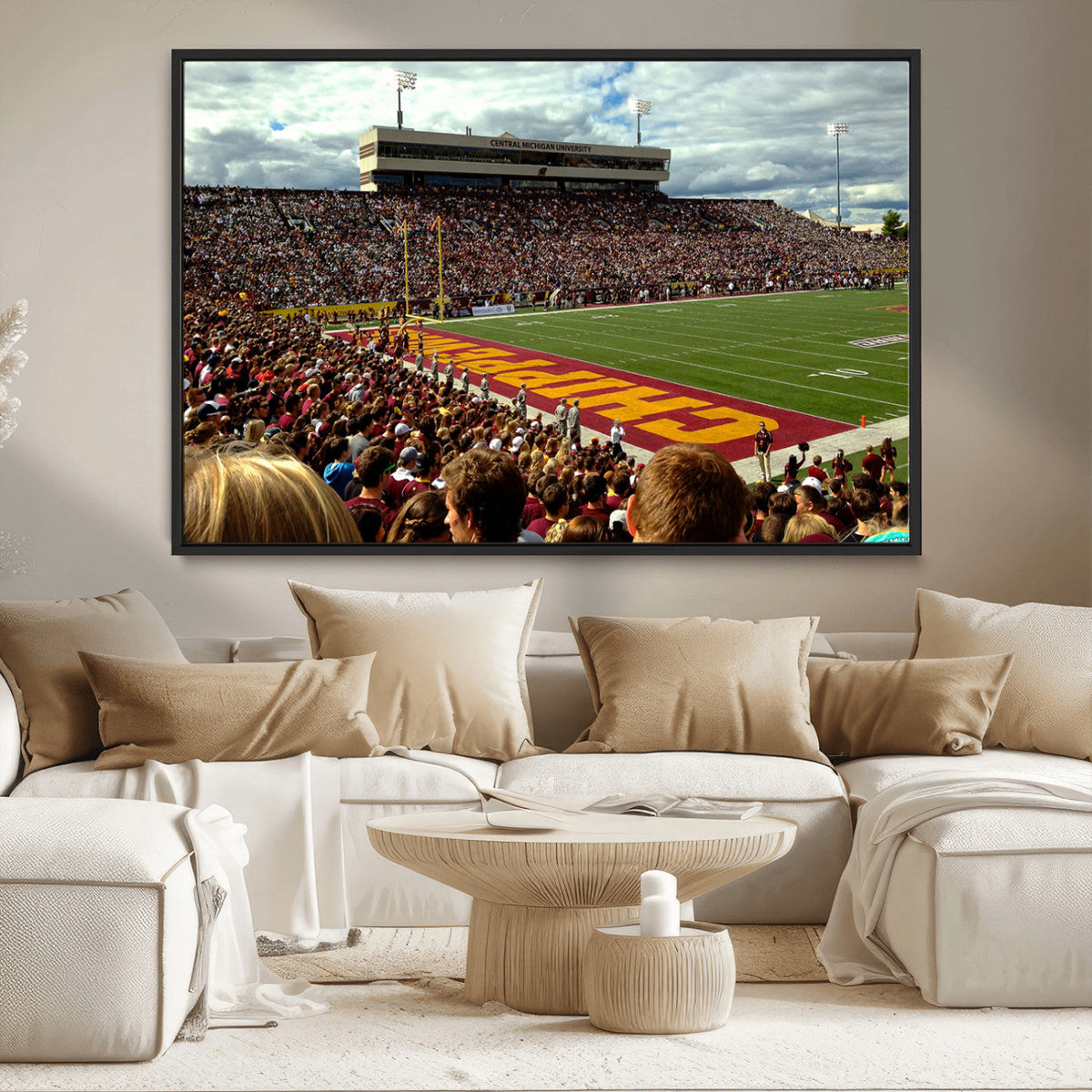 Central Michigan University Chippewas Football Team Print -