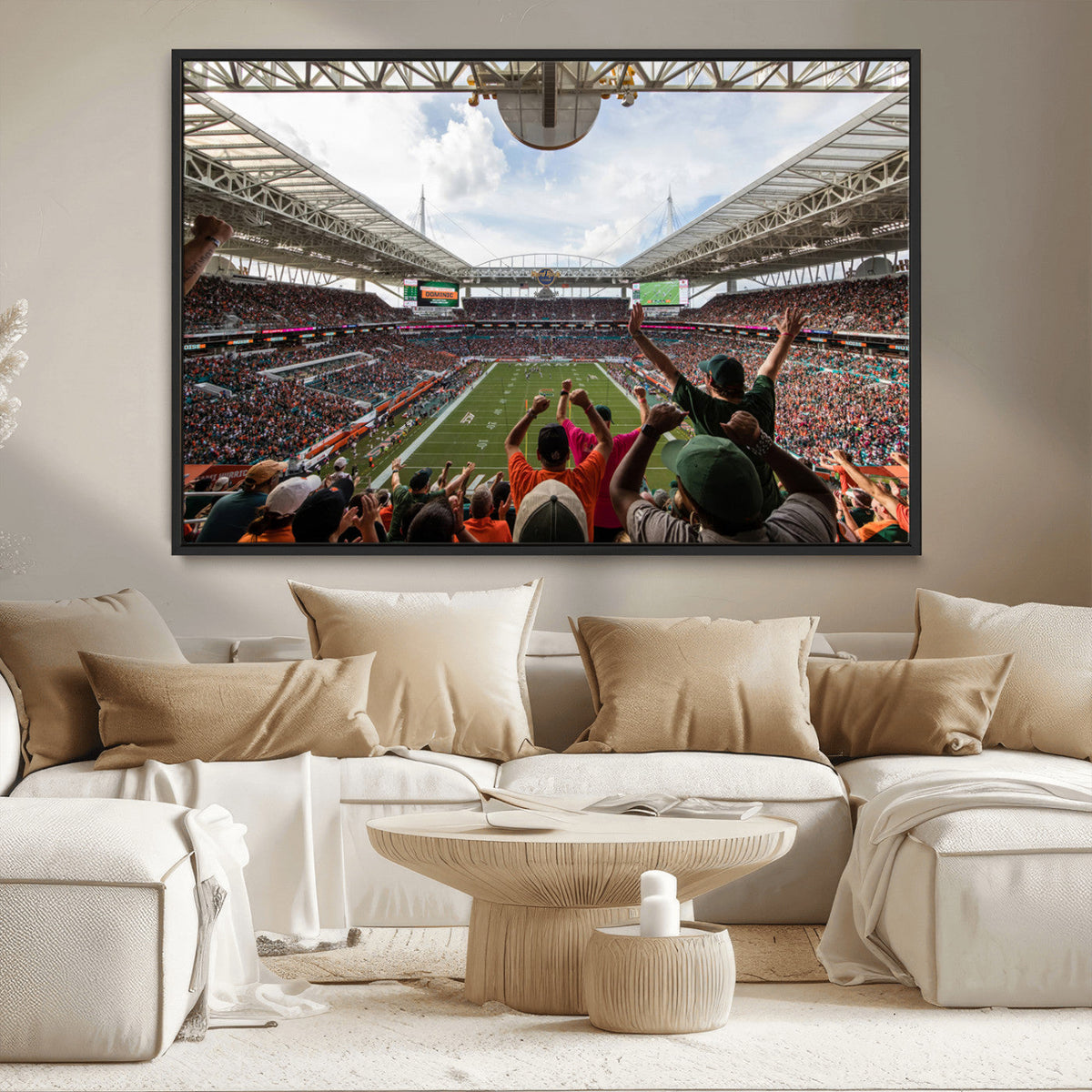 Miami Hurricanes Football Team Wall Art Print - Miami Hard