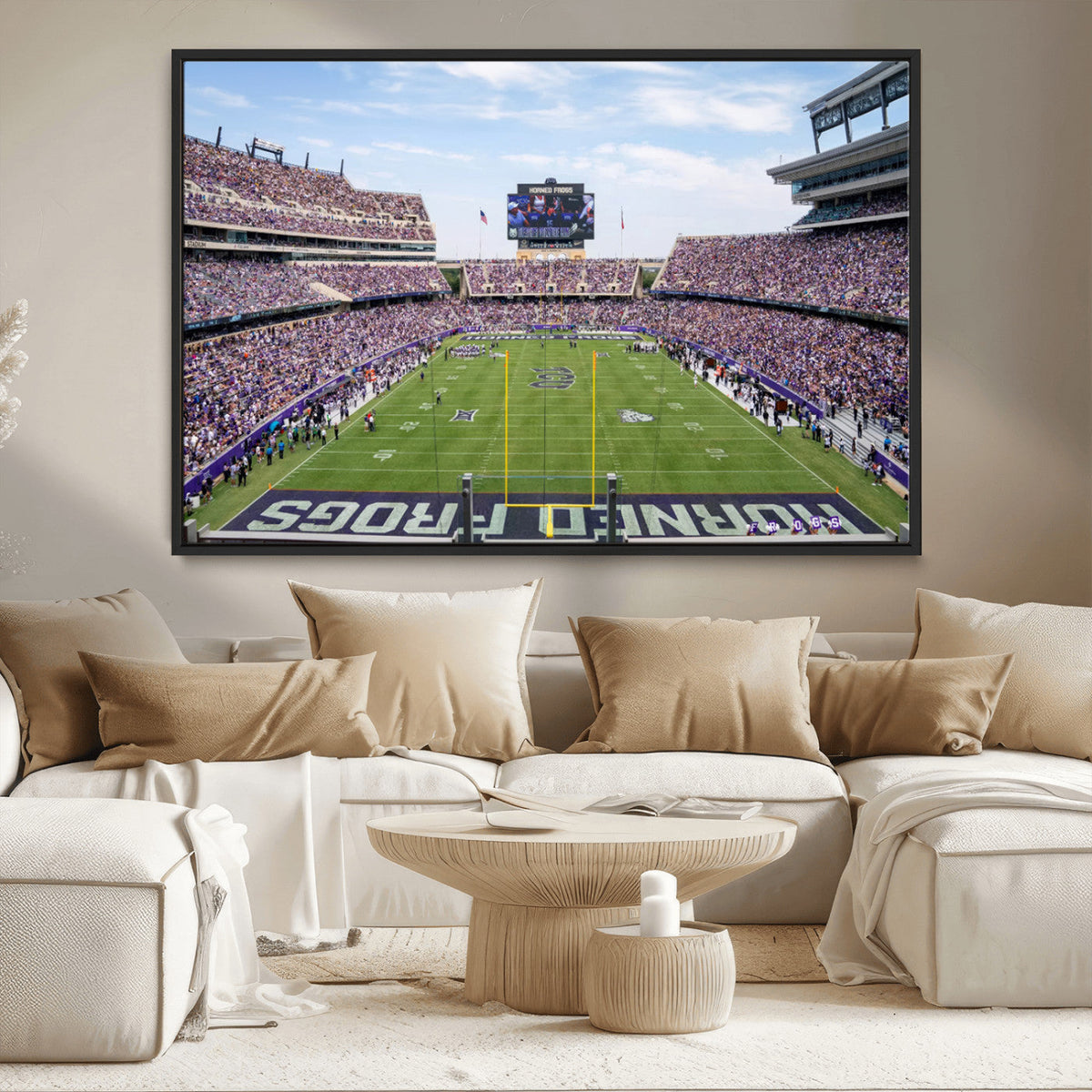 TCU Horned Frogs Football Team Print - Fort Worth Amon G.