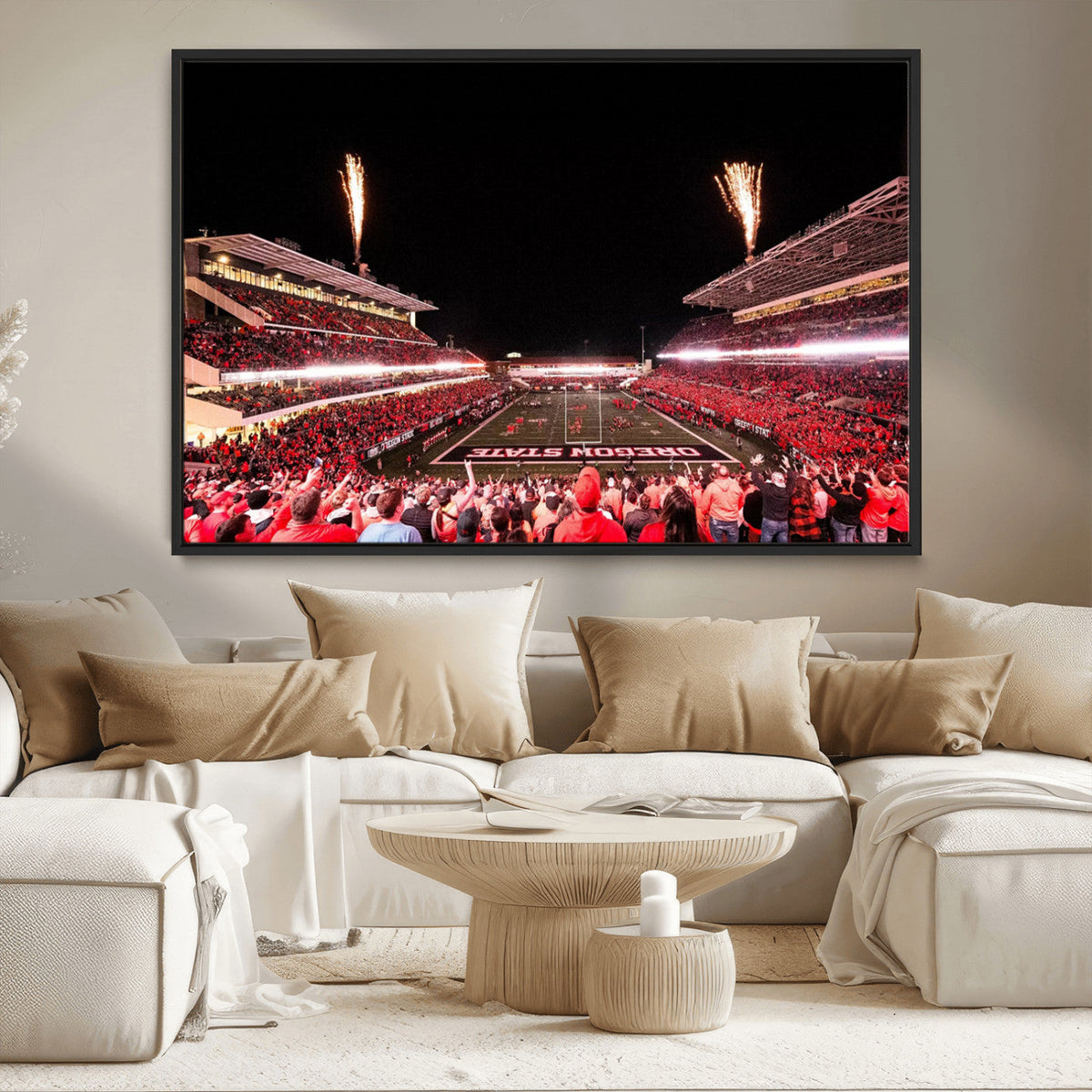 Oregon State Beavers Football Team Print - Corvallis Reser