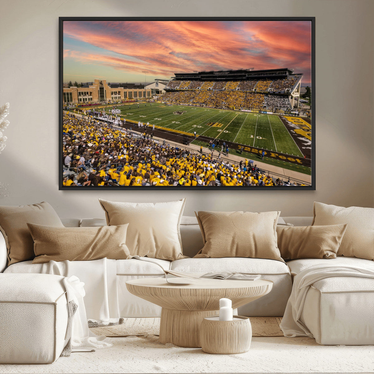 University of Wyoming Cowboys Football Team Print - Laramie