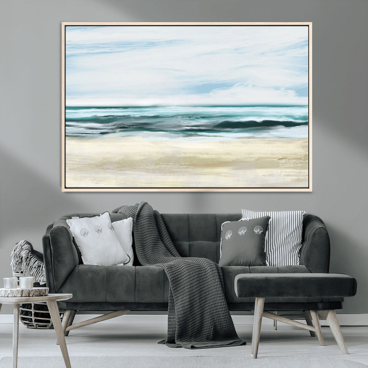 Ocean Abstract Wall Art Canvas Print