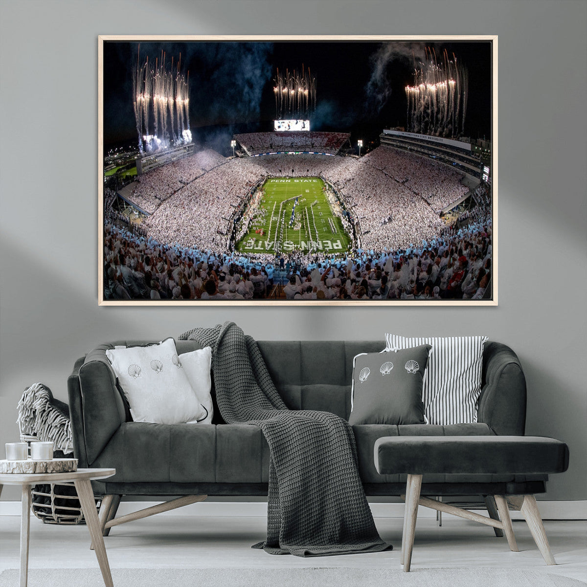 Penn Stadium Football Wall Art Canvas Print, Pennsylvania