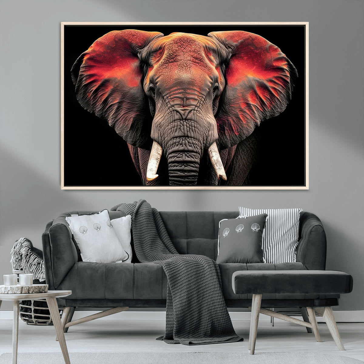Elephant Wall Art Canvas Print
