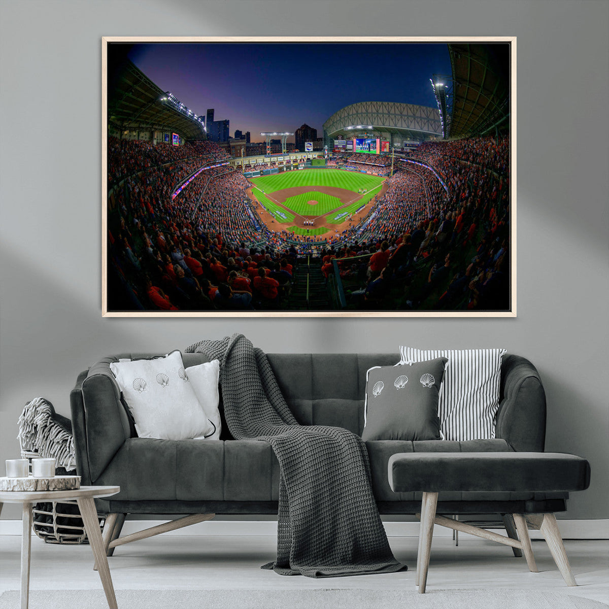 Houston Astros Baseball Print Canvas - Houston Minute Maid
