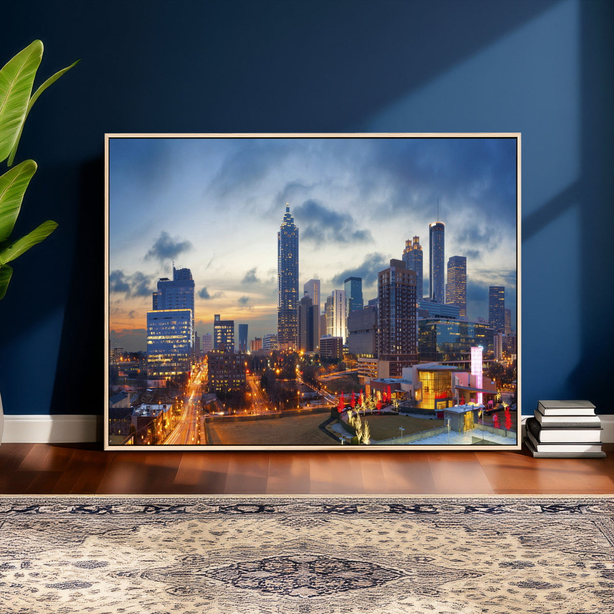 Atlanta Skyline Wall Art Canvas Print, Atlanta Downtown