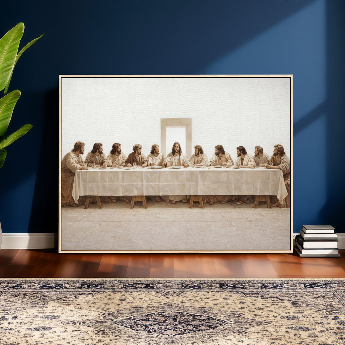 The Last Supper Wall Art Canvas Print, Jesus Christ Biblical