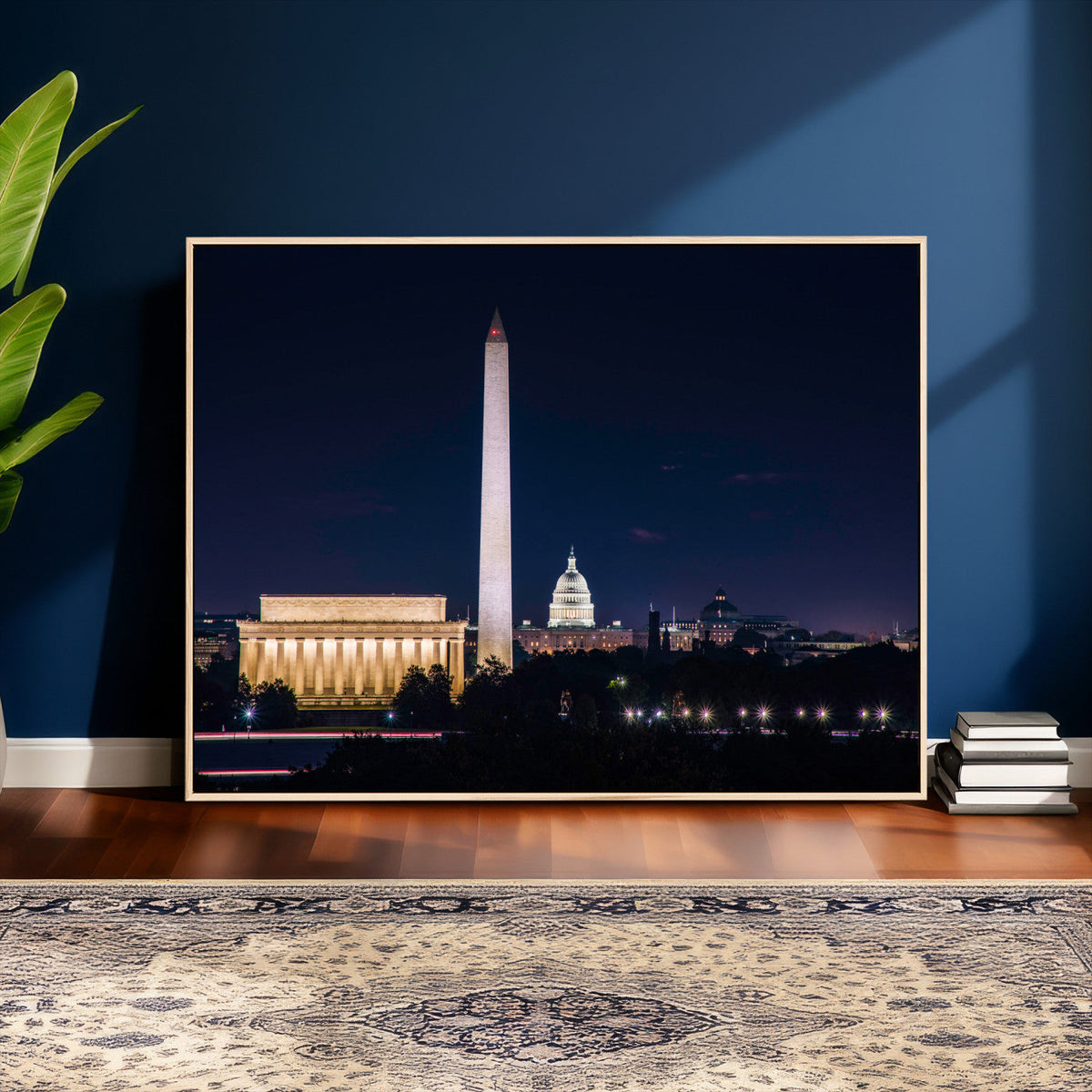 Washington White House Skyline Wall Art Canvas Print –