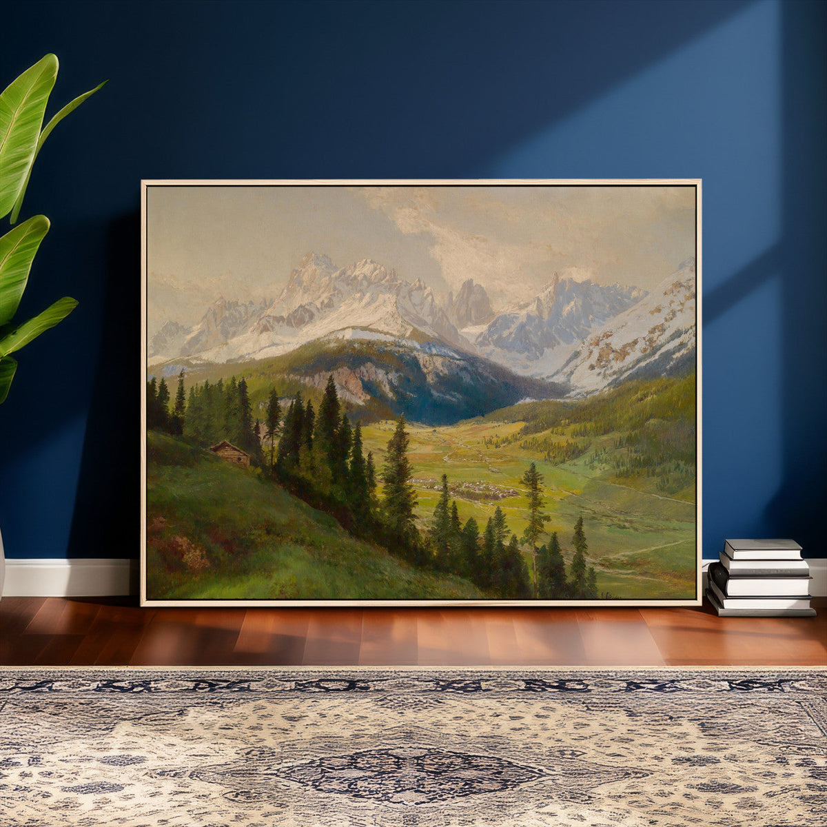 Konrad Petrides View from Mount Helm Canvas — Austrian
