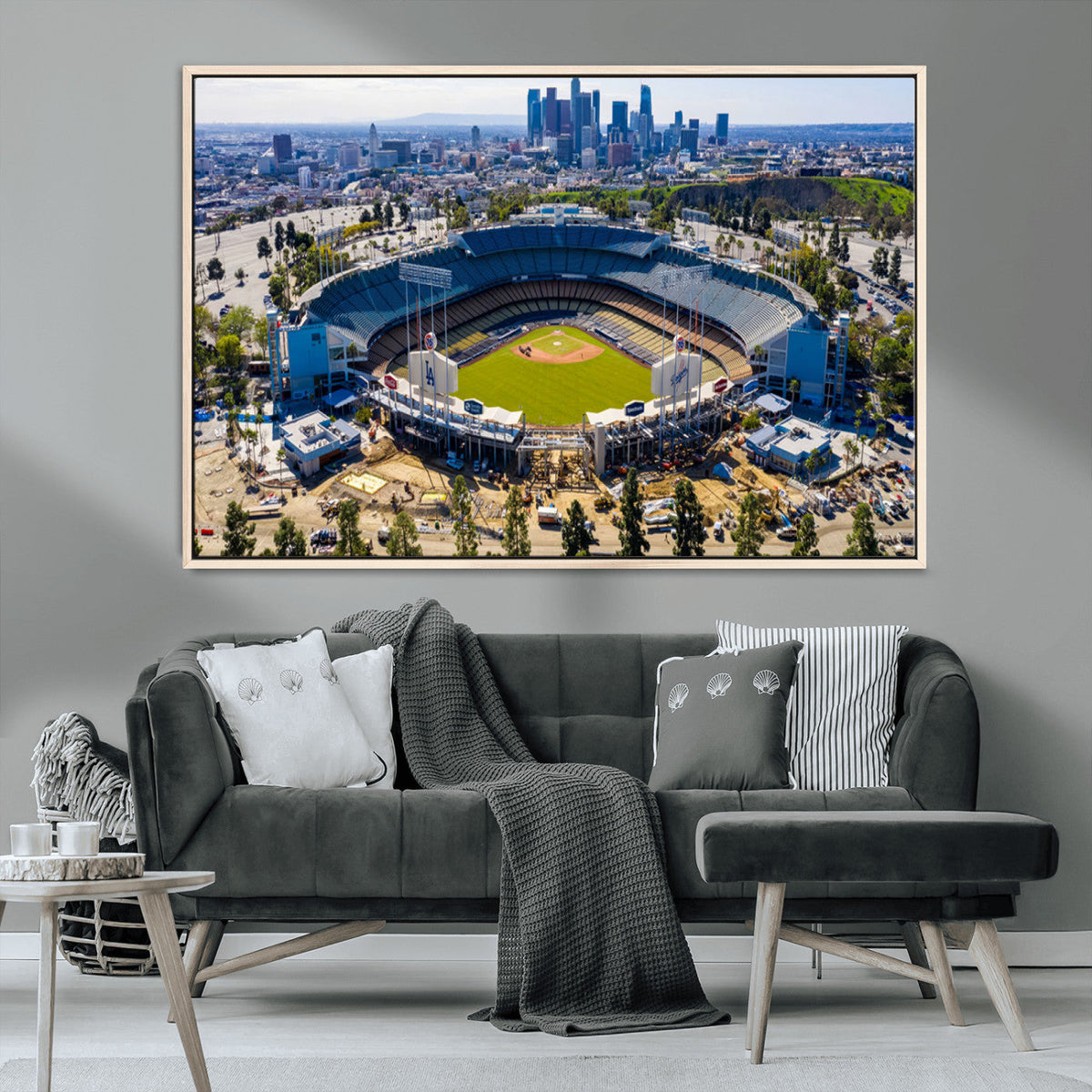 Los Angeles Dodgers Dodger Stadium Wall Art Canvas Print -