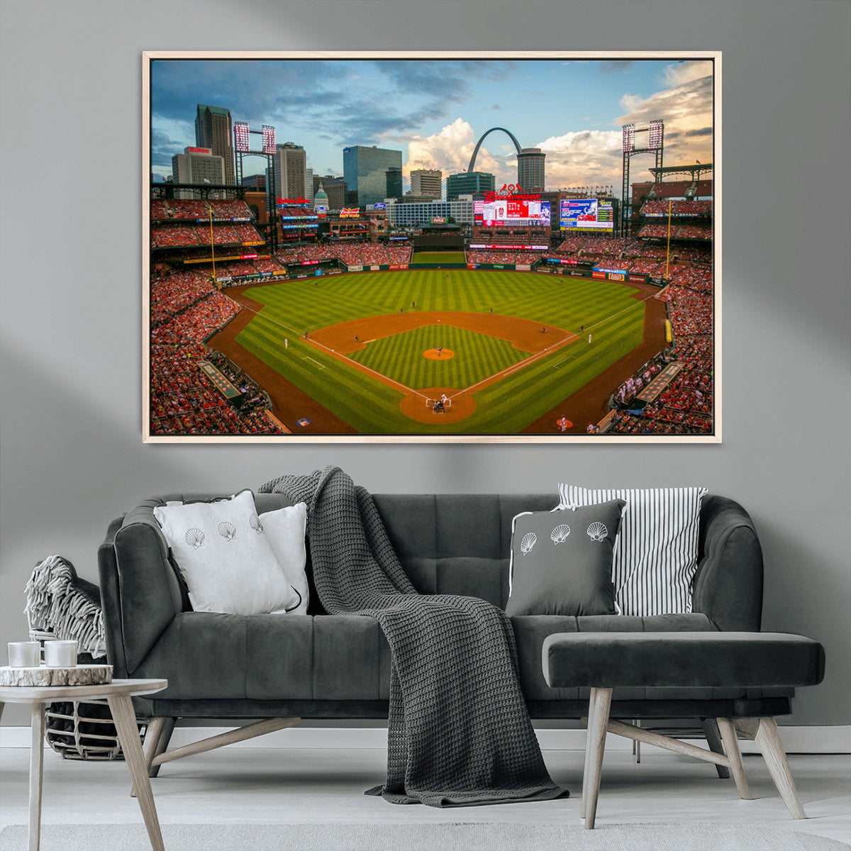 St. Louis Cardinals Baseball Team Print - Busch Stadium Wall