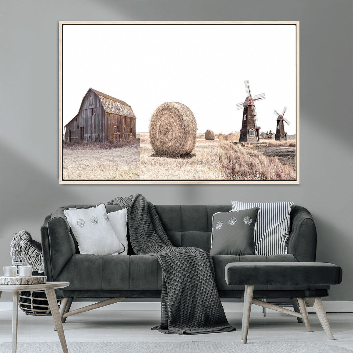 Farm Prints Set, Set of 3 Farmhouse Wall Art, Country House