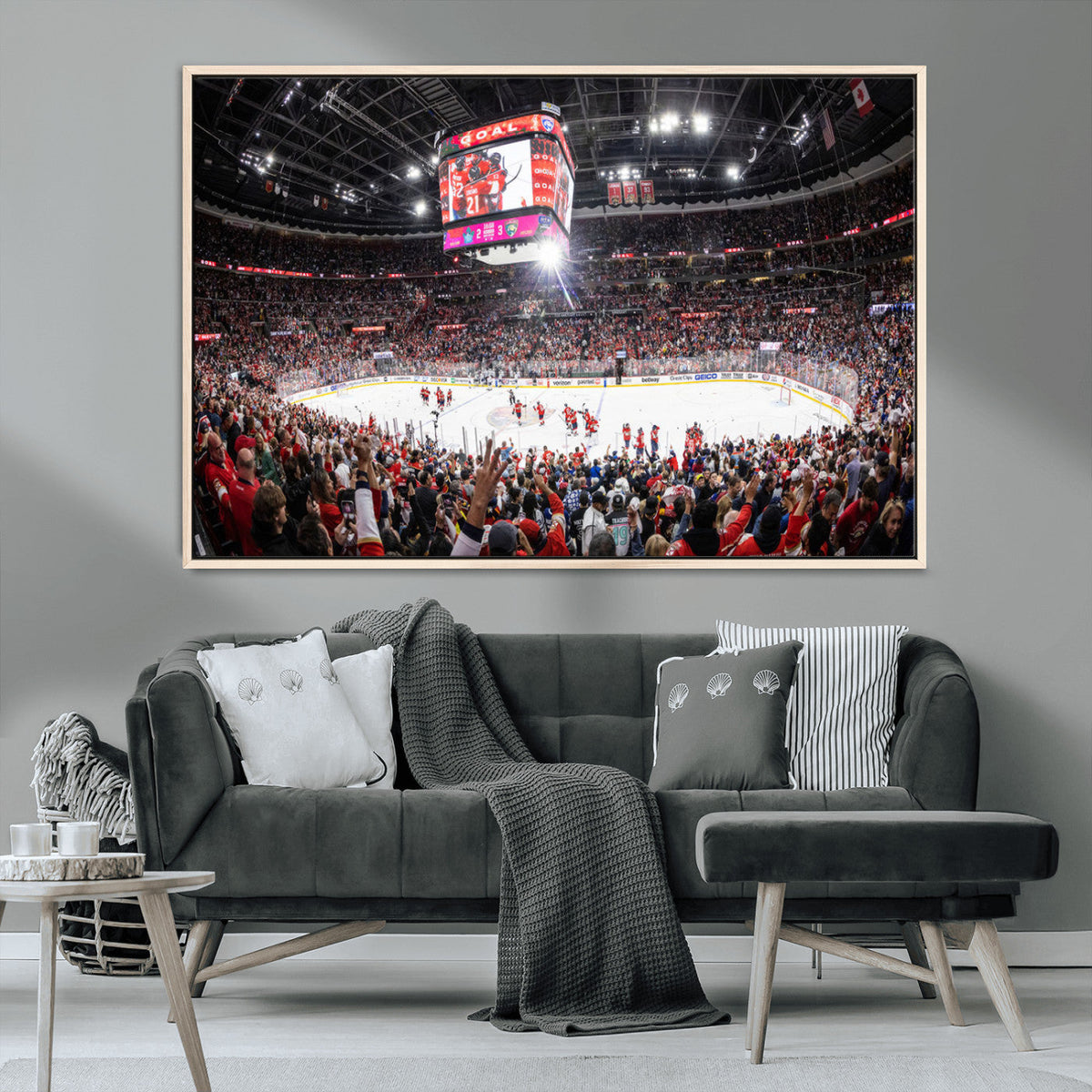 Amerant Bank Arena Wall Art Canvas Print - Basketball Arena