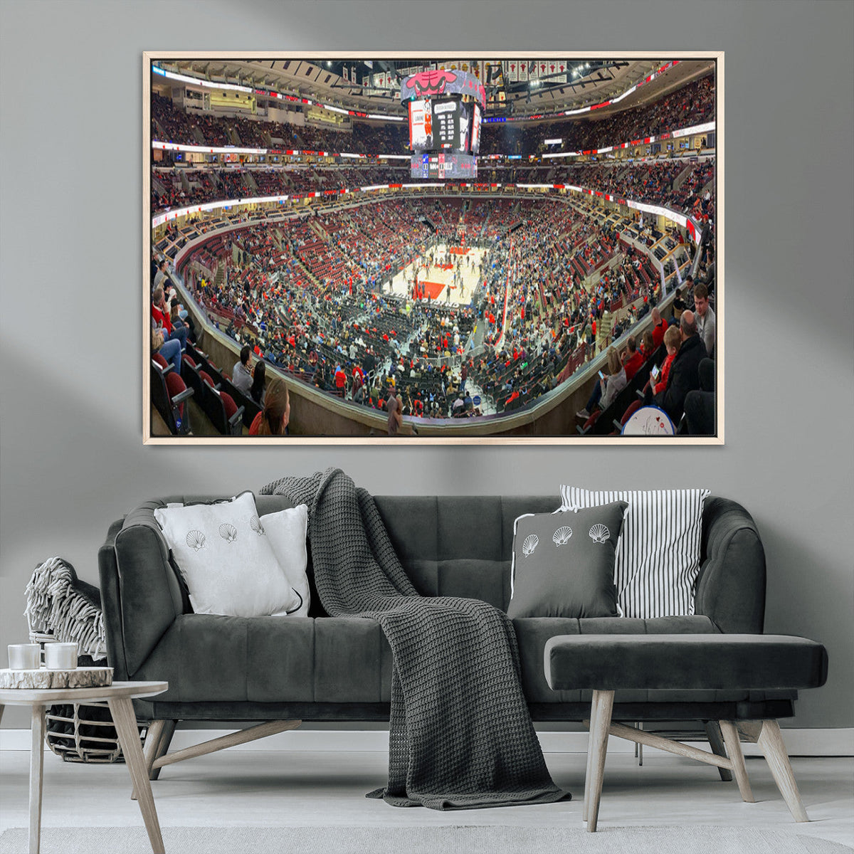 United Center Chicago Bulls Stadium Wall Art Canvas Print