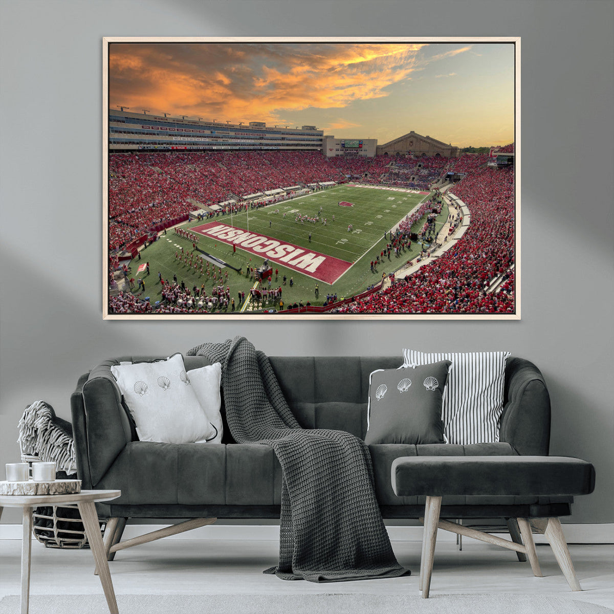 Camp Randall Stadium Wisconsin Badgers Large Wall Art Canvas