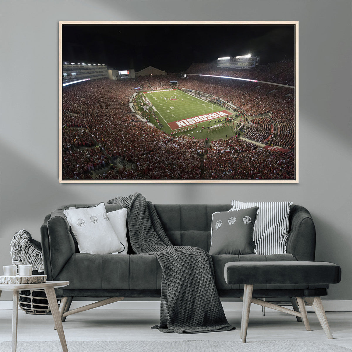 Wisconsin Badgers Football Team Print - Madison Camp Randall