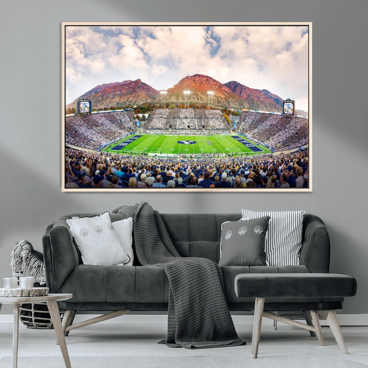 Brigham Young University Cougars Football Team Print - Provo