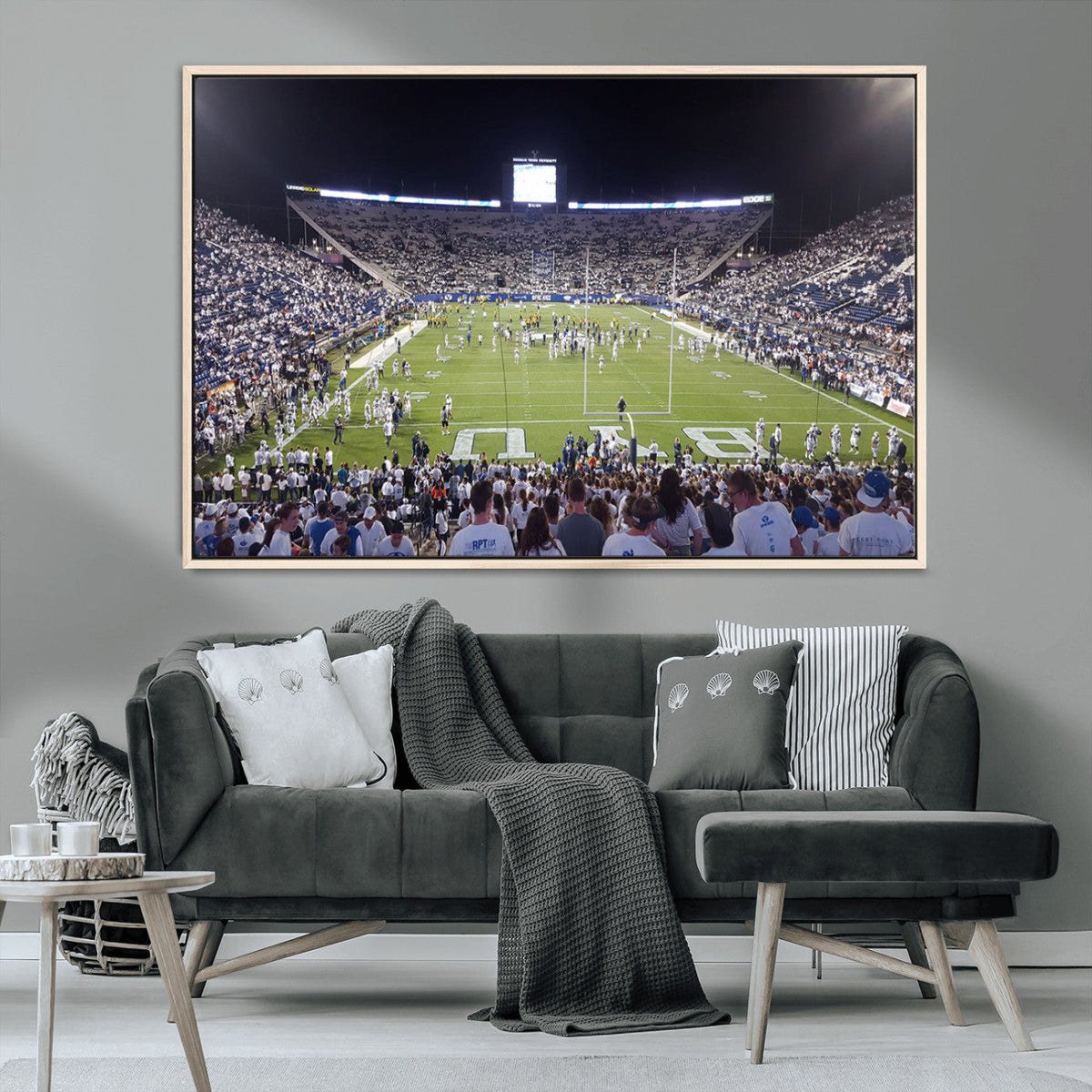 Brigham Young University Cougars Football Print Canvas -