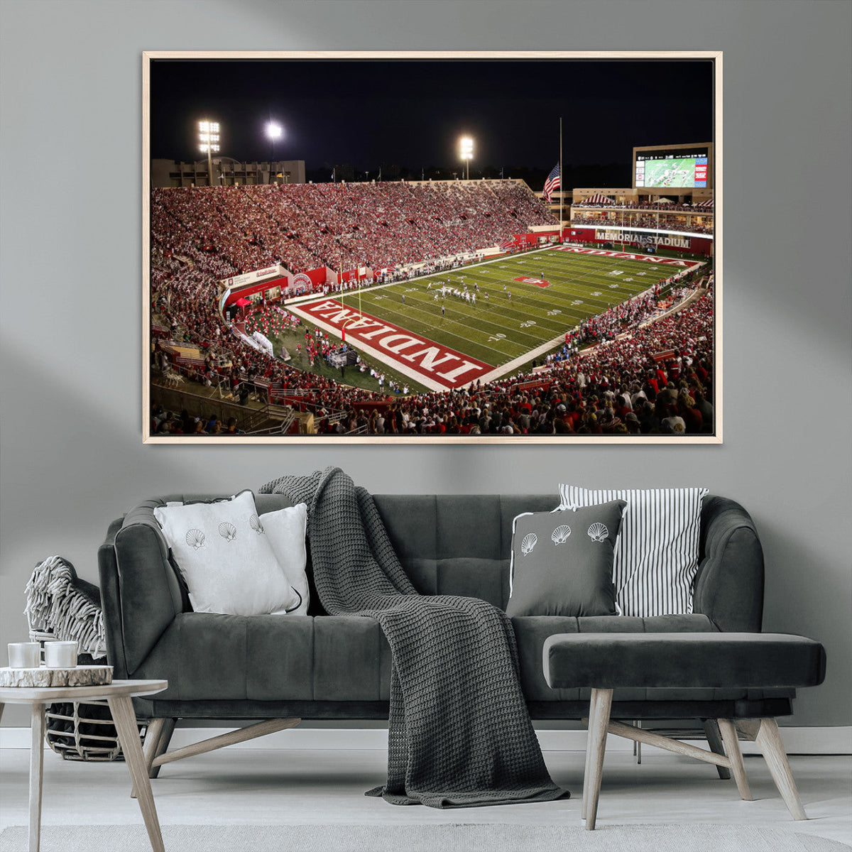 Indiana University Hoosiers Football Team Print Canvas -