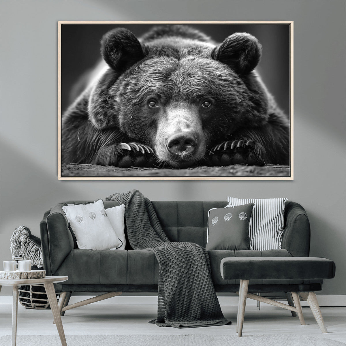 Resting Grizzly 399 Bear Canvas Print | Ready to Hang Wall