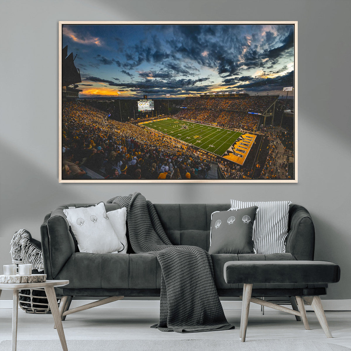 University of Wyoming Cowboys Football Team Print - Laramie