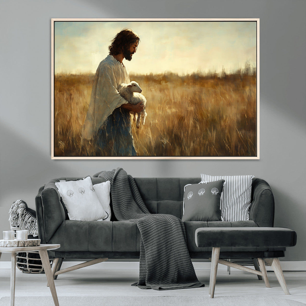 Jesus the Good Shepherd Wall Art Canvas Print -