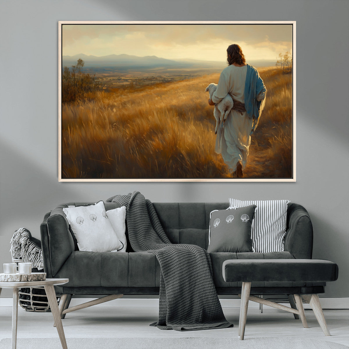 Jesus the Good Shepherd Wall Art Canvas Print -