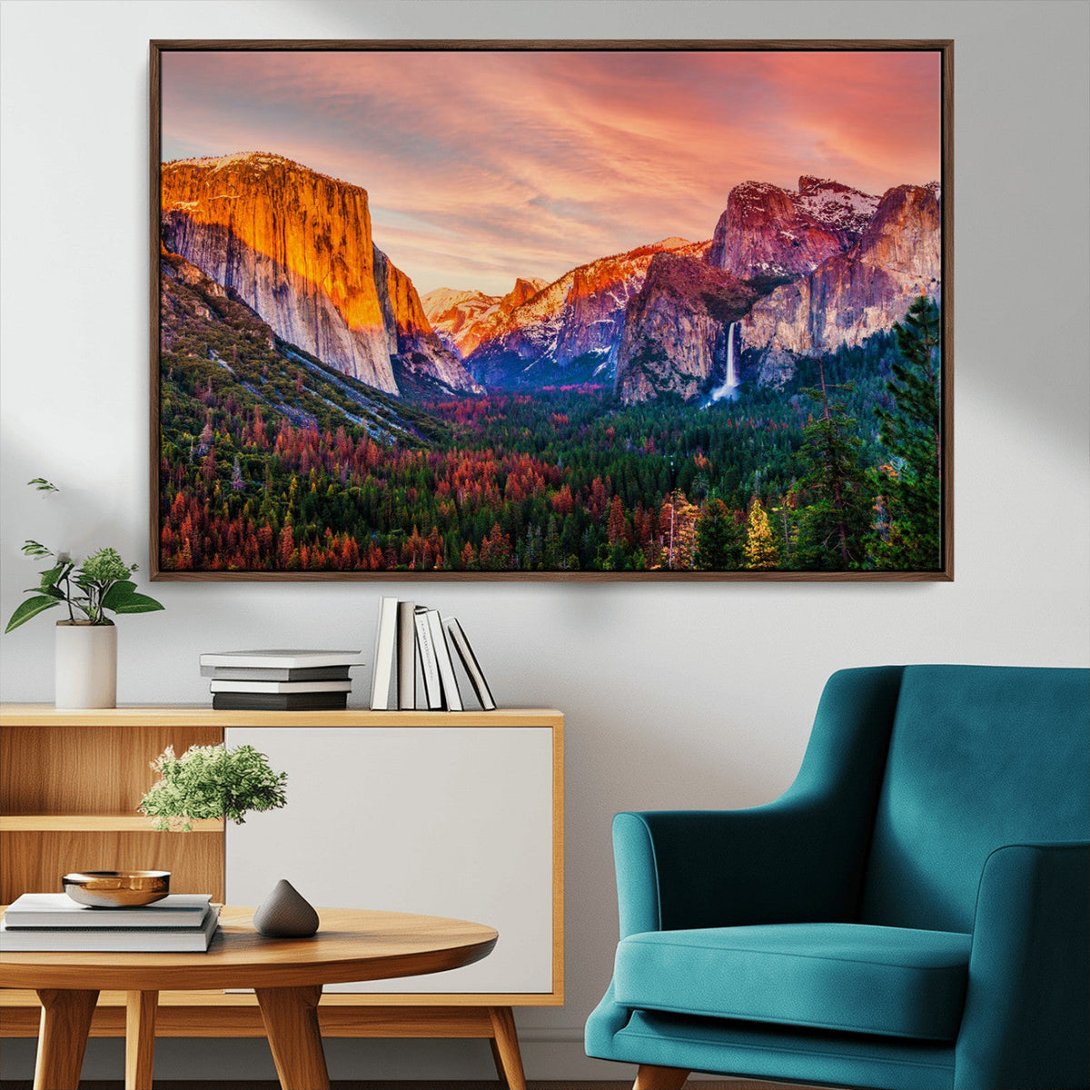 Yosemite Nal Park Wall Art Landscape Canvas Print El Capitan