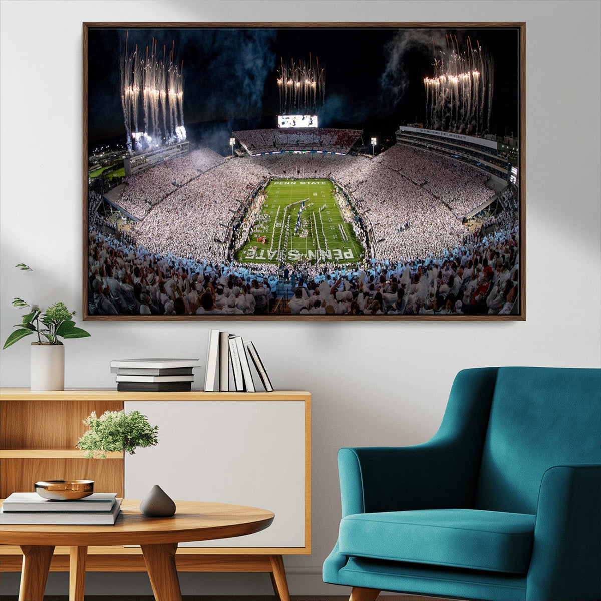 Penn Stadium Football Wall Art Canvas Print, Pennsylvania