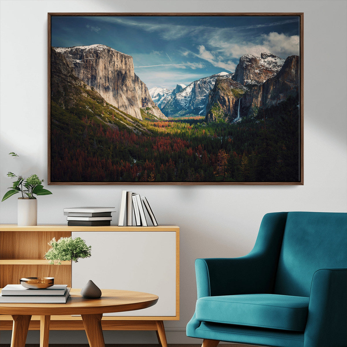 Yosemite National Wall Art Canvas Print – Framed Mountain
