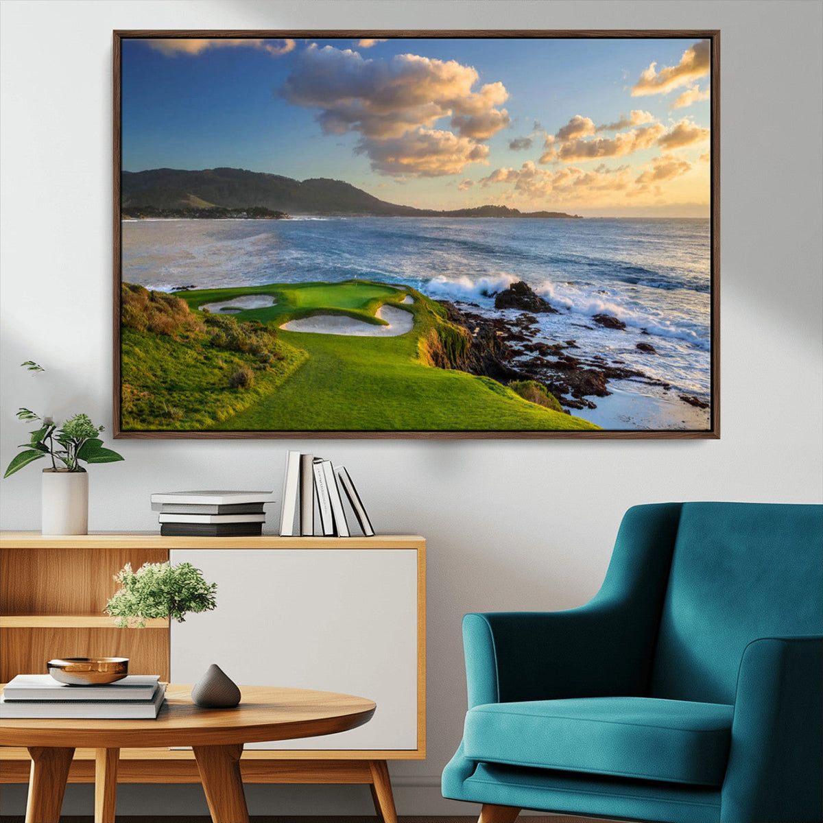 Pebble Beach Golf Links Wall Art Canvas Print – Iconic
