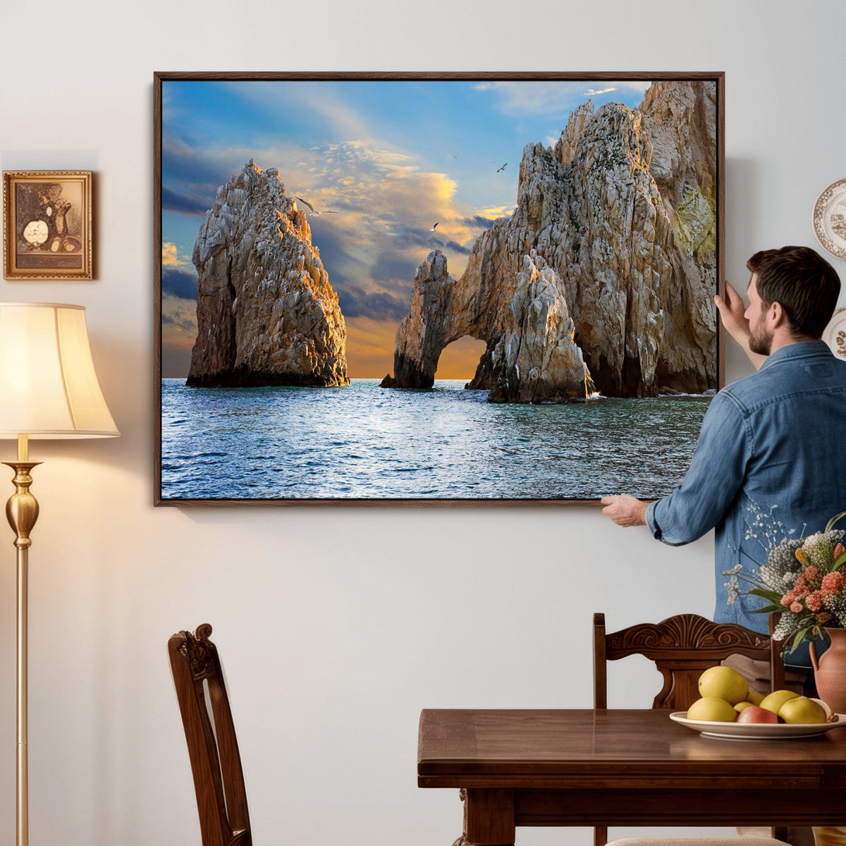 The Arch Cabo San Lucas Ocean Arch Wall Art Canvas Print,