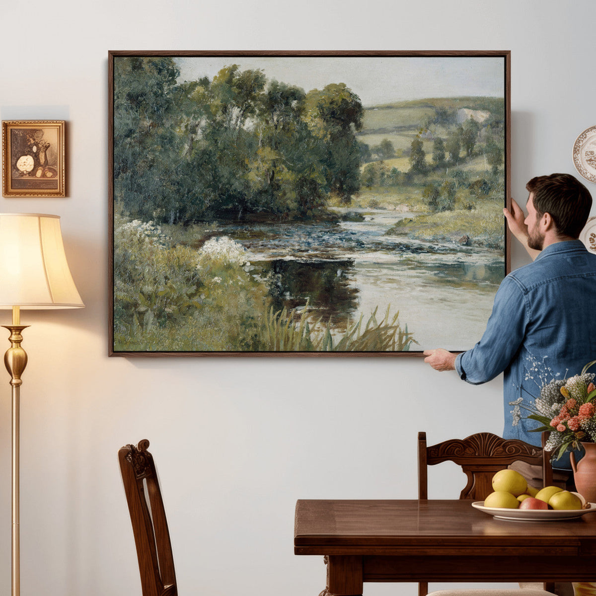 Streamside by Edward Mitchell Bannister Wall Art Canvas