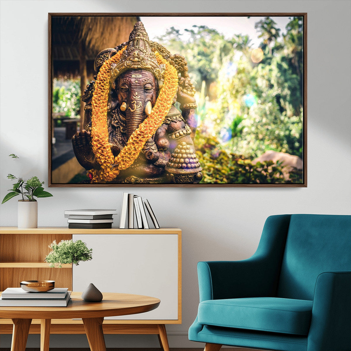 Hinduism Statue Wall Art Canvas Print