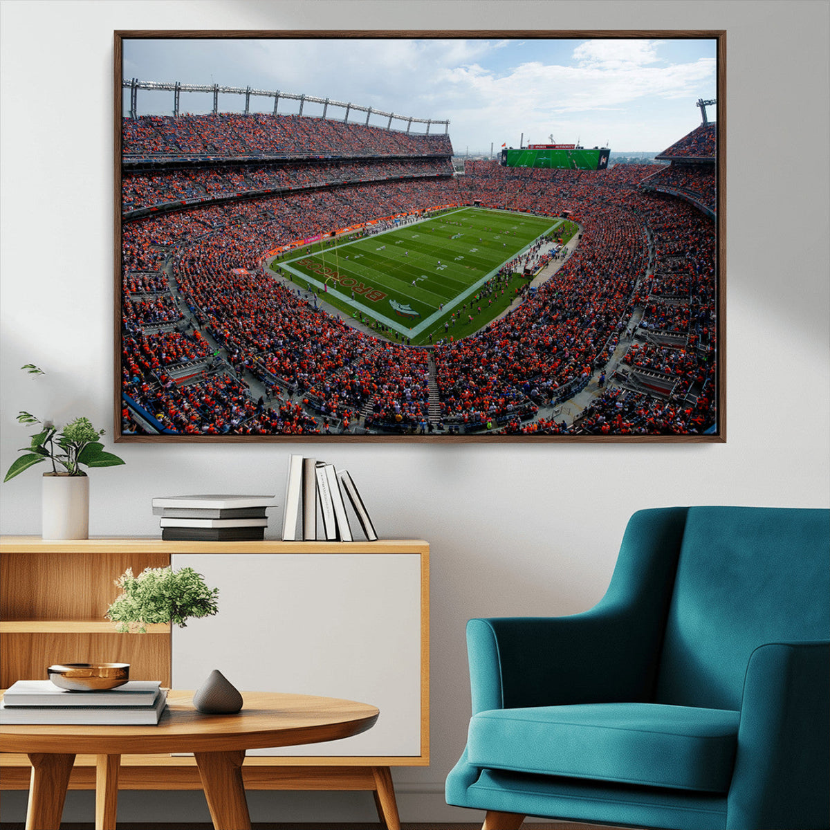 Denver Broncos Football Team Print - Empower Field Mile High