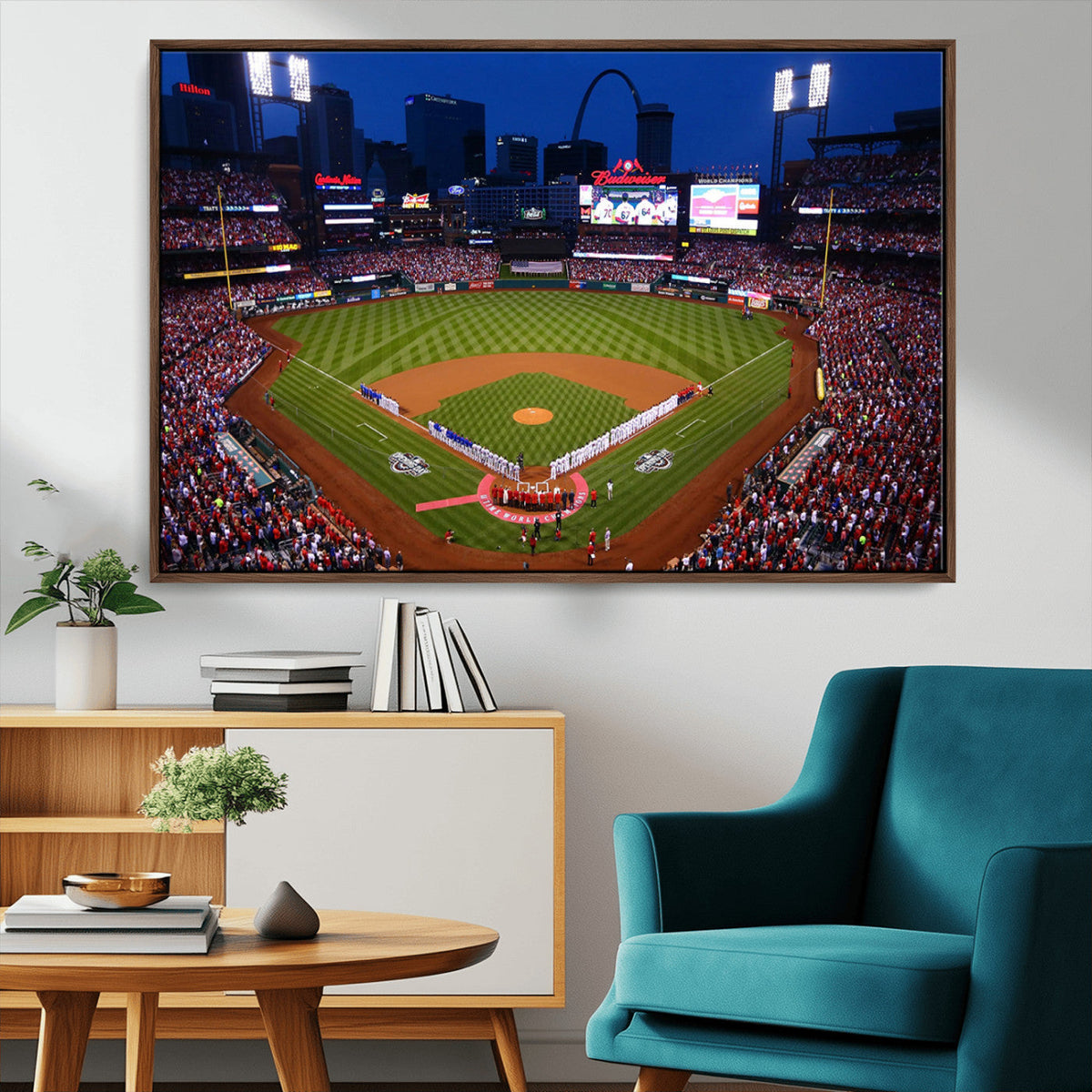 St. Louis Cardinals Baseball Team Print - Busch Stadium Wall